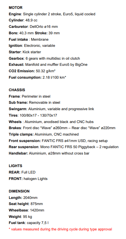 XM 50 Competition