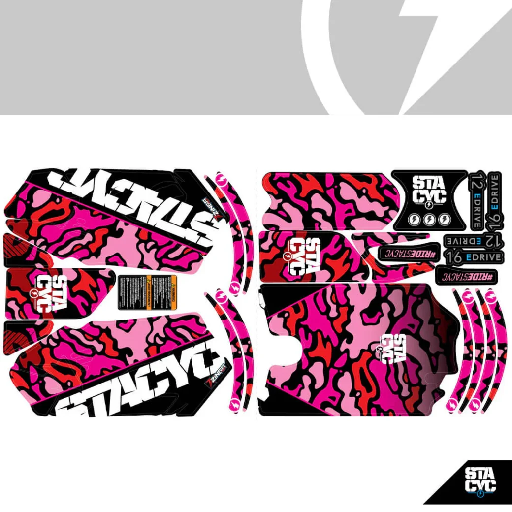 STACYC LÍMMIÐAKITT - CAMO PINK - 12E - Image 2