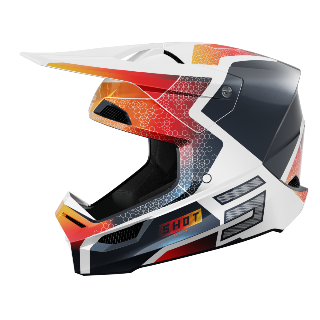 FURIOUS KID HELMET PHASER BLUE RED PEARLY