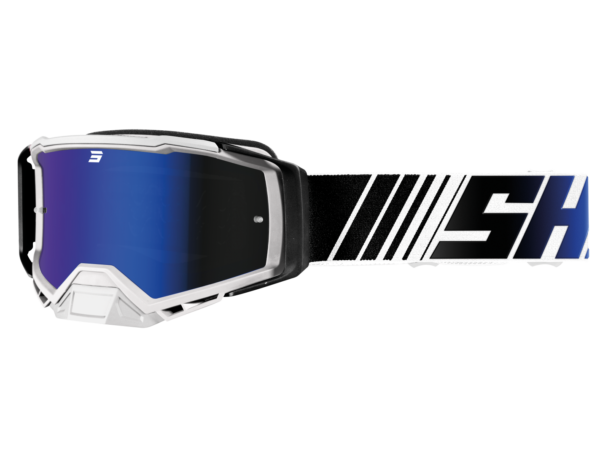 SHOT RACE GEAR MOTOCROSS GLERAUGU - CORE STRIPE BLUE GLOSSY