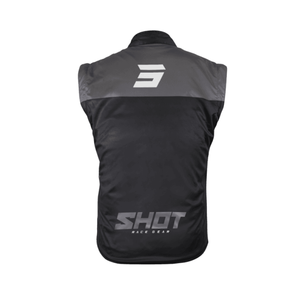 SHOT RACE GEAR SOFTSHELL LITE BODYWARMER - BLACK WHITE ENDURO - Image 2