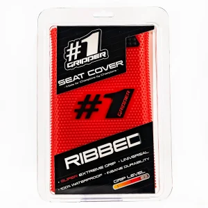 OGSC02-RDBLBL-ONEGRIPPERRIBBEDSeatcoverRedBlack
