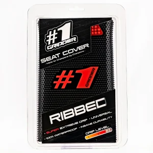 OGSC02-BLRDRD-ONEGRIPPERRIBBEDSeatcoverBlackRed
