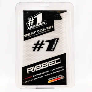 OGSC02-WHBLBL-ONEGRIPPERRIBBEDSeatcoverWhiteBlack