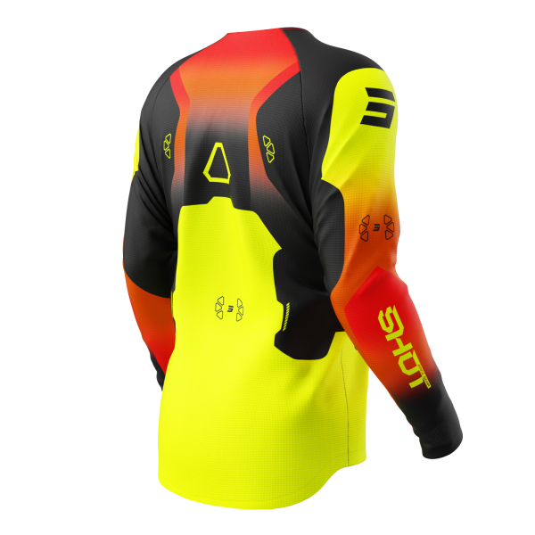 SHOT RACE GEAR BARNA TREYJA KID DRAW ROCKET NEON - Image 2